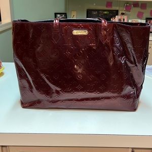 Louis Vuitton Vernis Rouge Fauvise GM